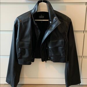 ALO Yoga | Jackets & Coats | Alo Yoga Power Hour Faux Leather